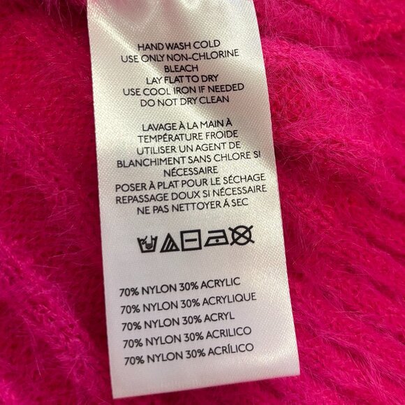 NWT Anthropologie Flat White Women's Turtleneck Pink Sweater Dress, Size XL - Picture 10 of 11